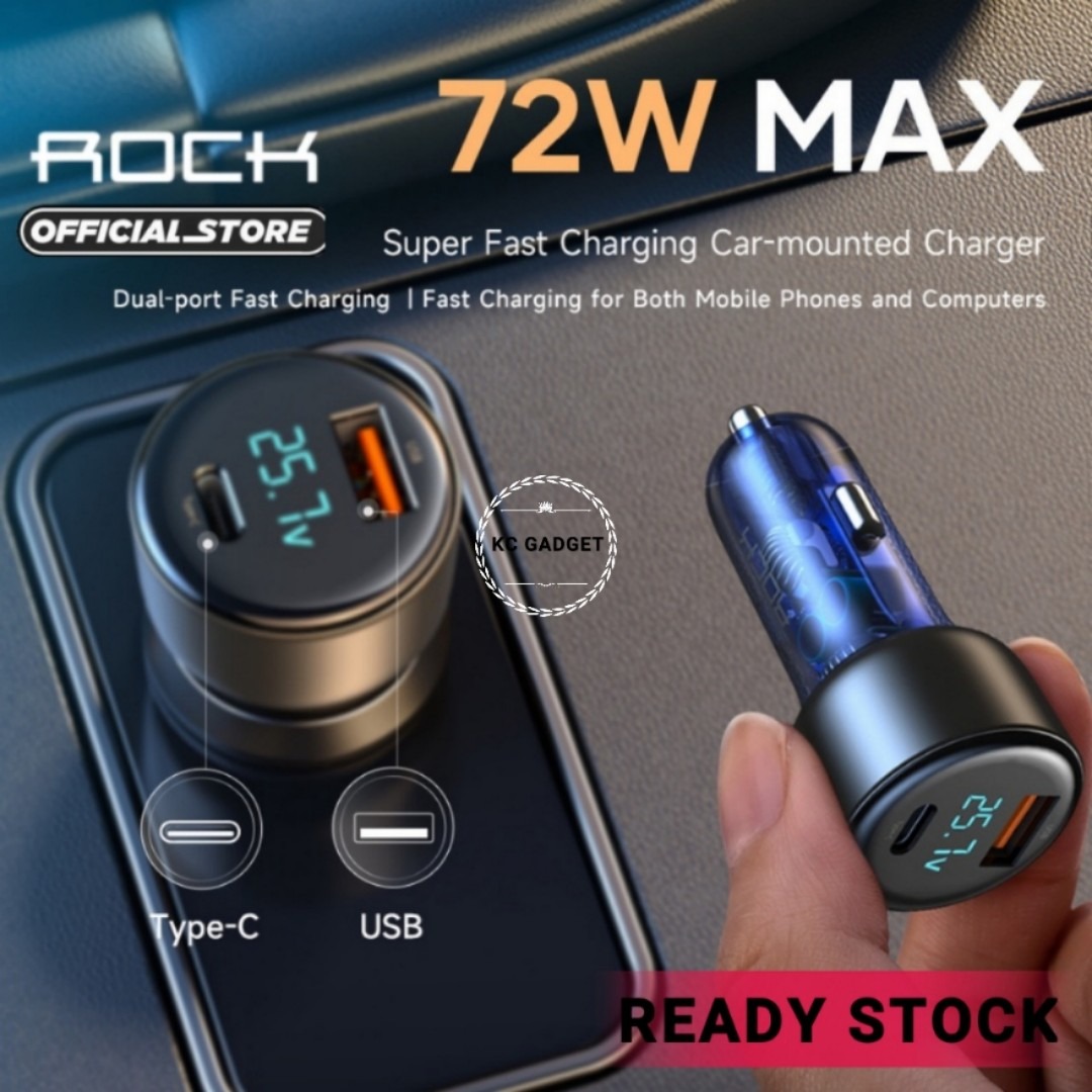 ROCK H16 PD 72W Dual Ports Car Charger