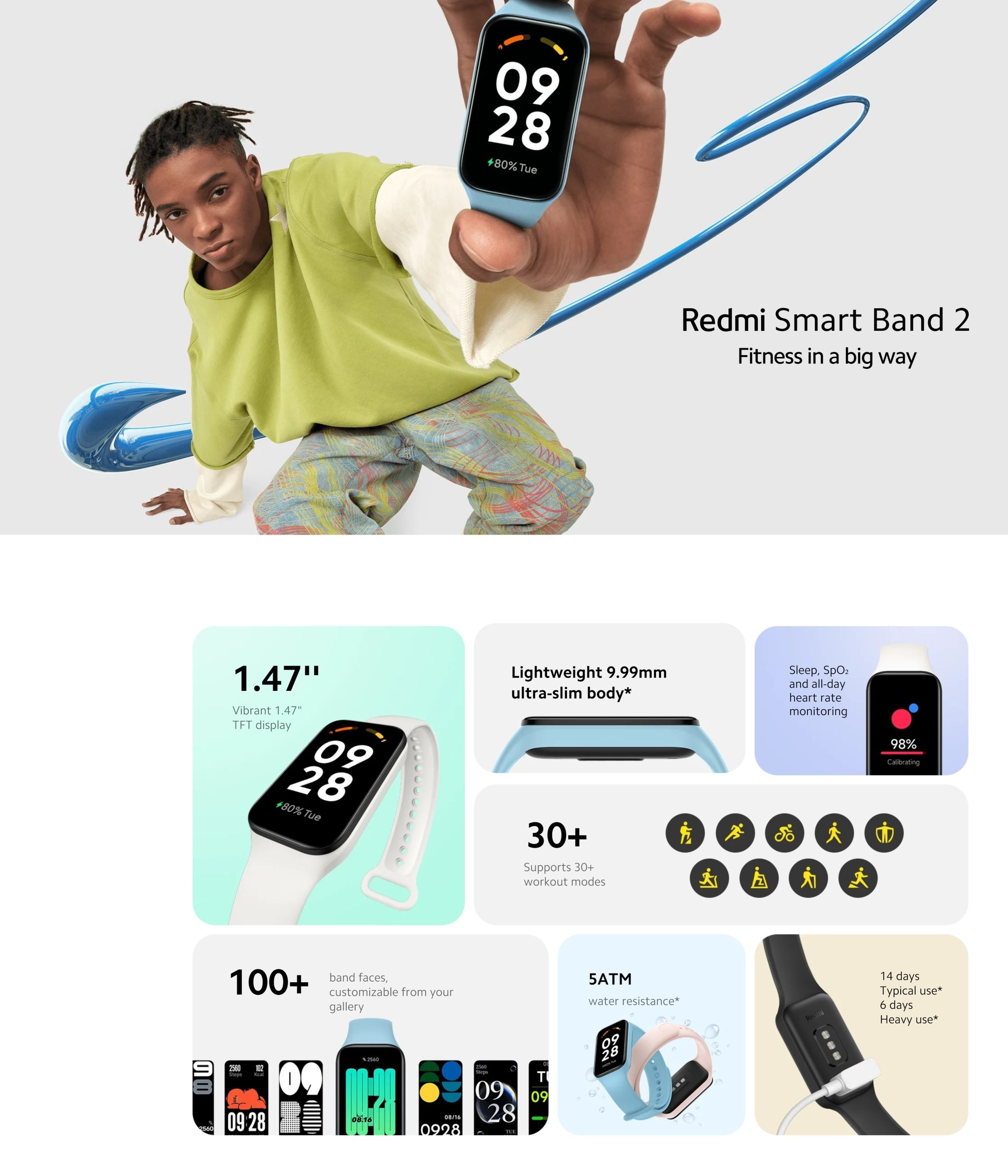 Xiaomi Redmi Smart Band 2 (Global Version)