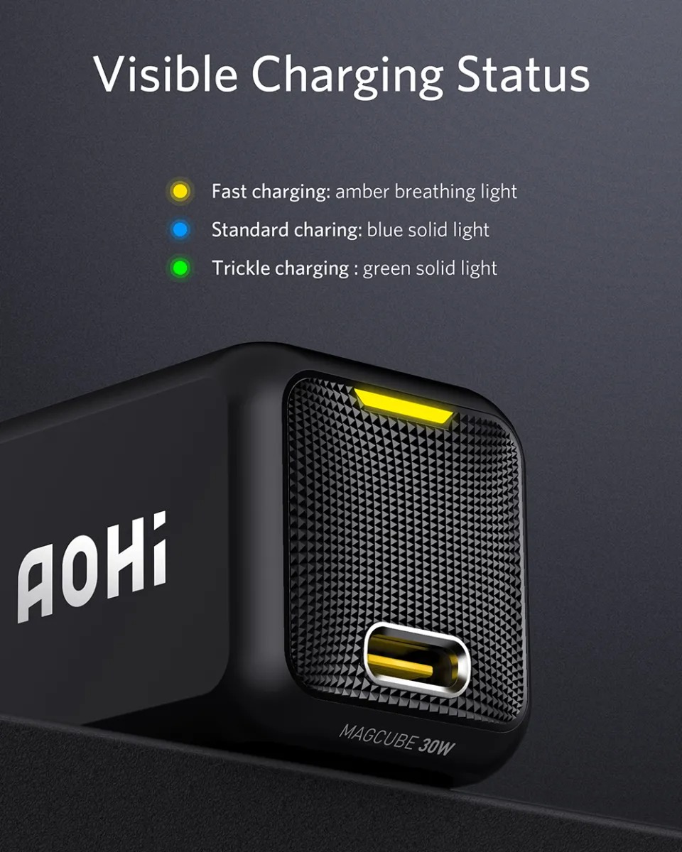 AOHI MAGCUBE 30W Super Mini GaN Fast Charger