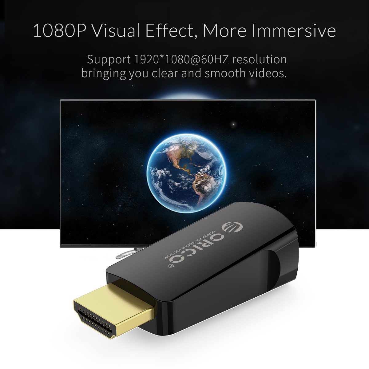 ORICO XD-HLFV HDMI to VGA (M to F) Audio & Video Convertor