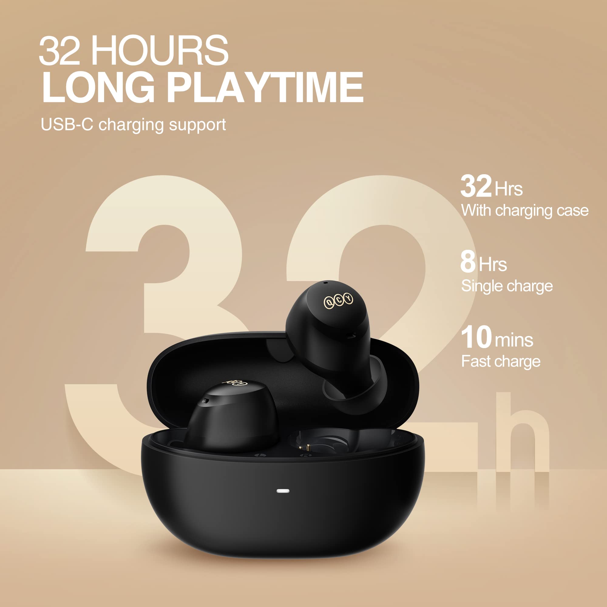 QCY HT07 Arc Multi-Mode Active Noise Cancelling Wireless Earbuds