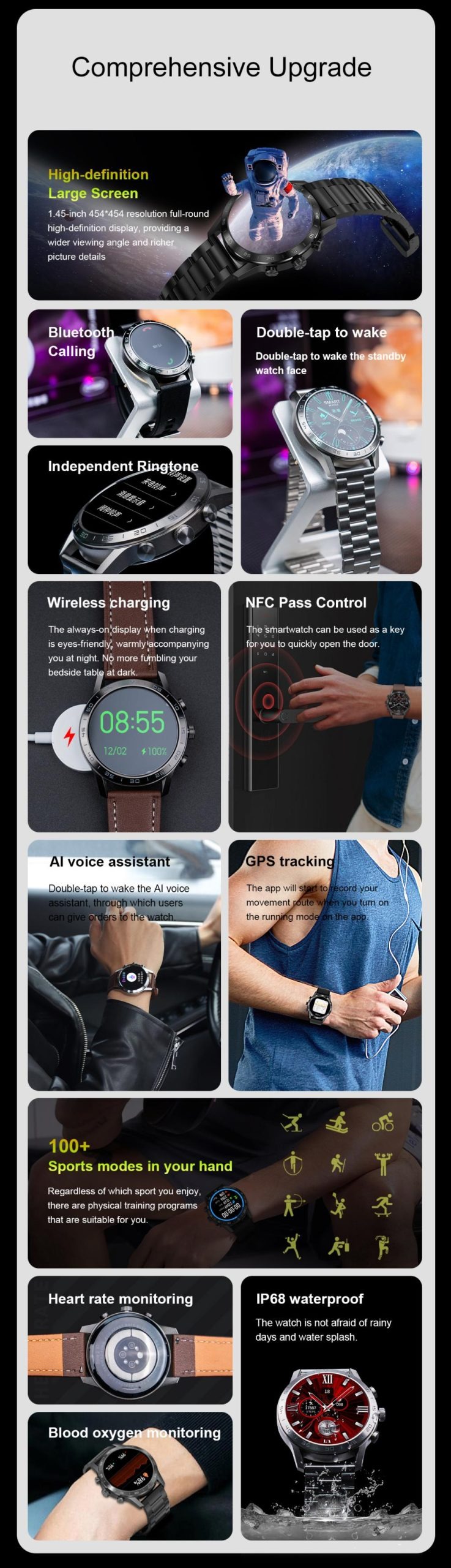 DT No.1 DT70+ Calling Smart Watch