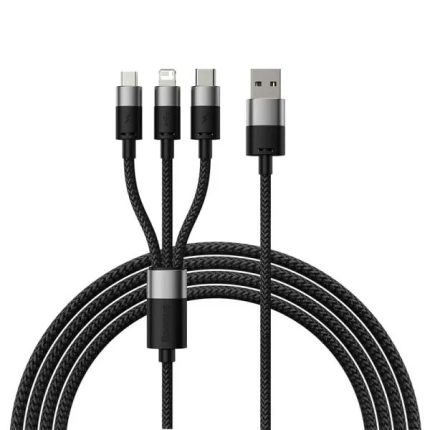 Baseus StarSpeed 3in1 Fast Charging Data Cable USB to Micro Type-C Lightning 3.5A
