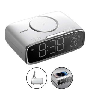 Momax Q.Clock5 Digital Clock with Wireless Charging