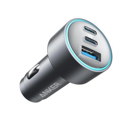 Anker 67W 3-Port USB-C Car Charger Fast Charging for iPhone 14, Galaxy S23, MacBook Pro, and More