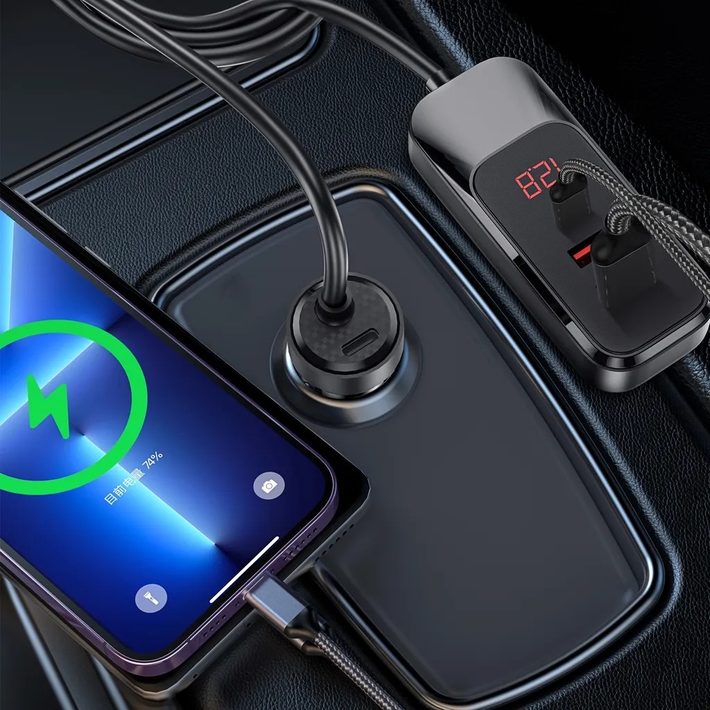 WiWU Multi-port 120W Extend Car Charger