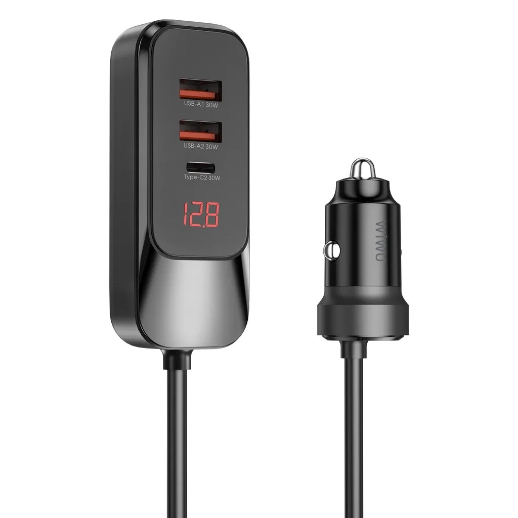 WiWU Multi-port 120W Extend Car Charger