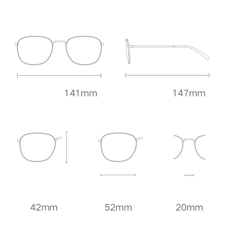 Xiaomi Mijia Blue Light Filter Monitor Glasses With Nickel-Free Metal Frame