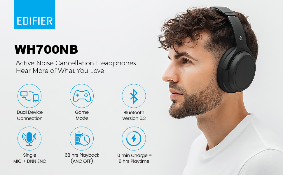 Edifier WH700NB Active Noise Cancellation Headphones