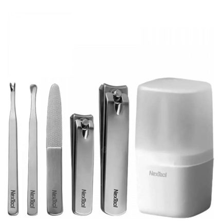 Xiaomi Nextool NE20015 Zhizhen Nail Clipper Set: Features: Introducing the Xiaomi Nextool NE20015 Zhizhen Nail Clipper Set, a must-have addition to your household for impeccable nail care. Crafted with precision from high-quality steel, this five-piece set is designed to provide the ultimate in nail grooming and maintenance. Superior Durability and Toughness: Crafted from steel renowned for its strength and durability, this nail clipper set is built to last. Its high toughness ensures that these tools can withstand regular use without losing their edge. Comprehensive Nail Care: This set includes five essential tools, covering all your nail care needs. From the nail clipper and toenail knife for precise trimming to the nail file for shaping and smoothing, every tool is designed for optimal performance. Additionally, the set includes a dead skin push and an ear scoop. Sharp and Reliable: The cutting edge of each tool is meticulously sharpened, and then hardened through a rigorous grinding and hardening process. This ensures that the tools remain consistently sharp, making it easy to trim even thick nails with precision. The flat opening design further enhances its usability.