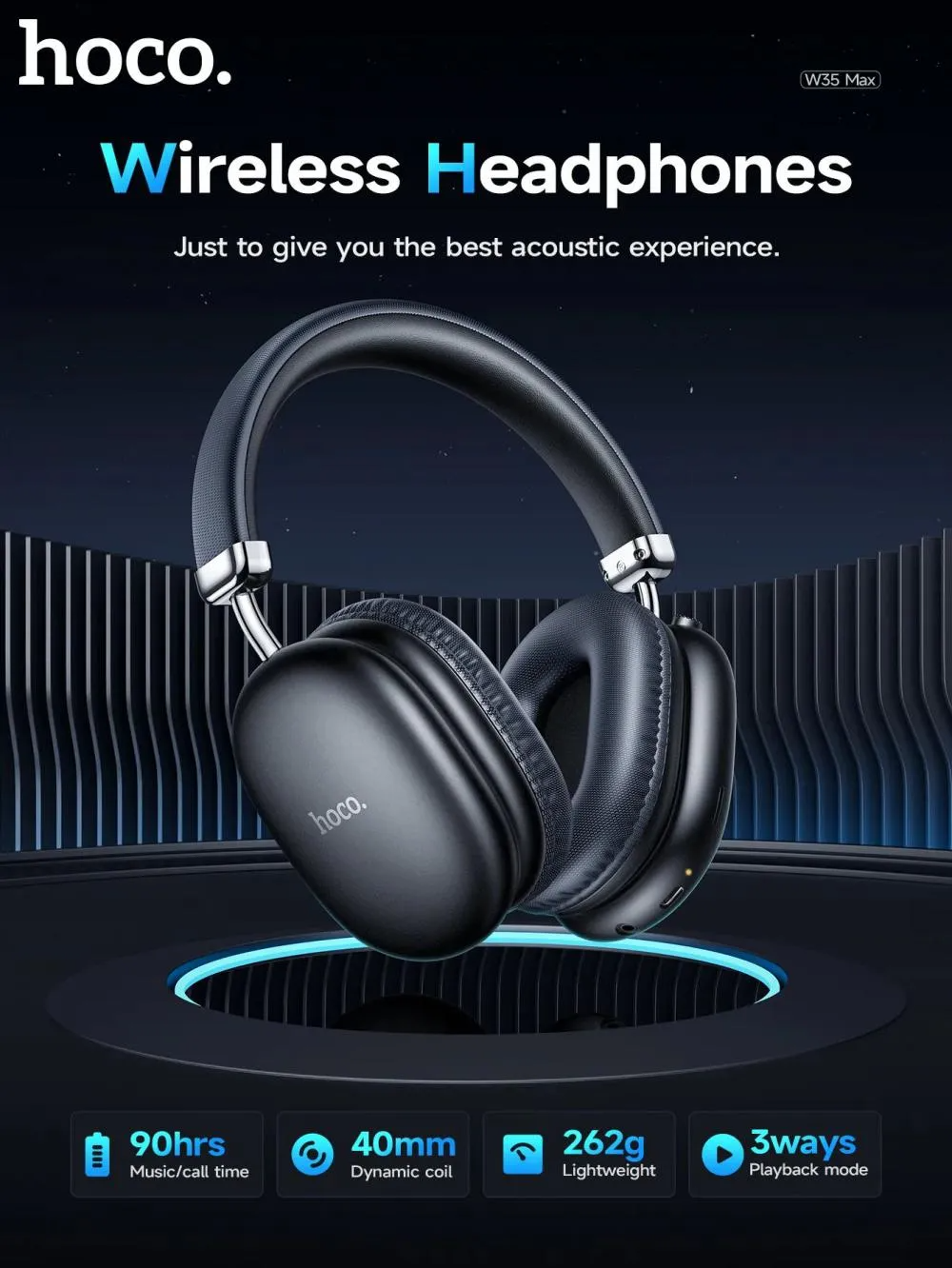 Hoco W35 Max Stereo HiFi Music Headphones
