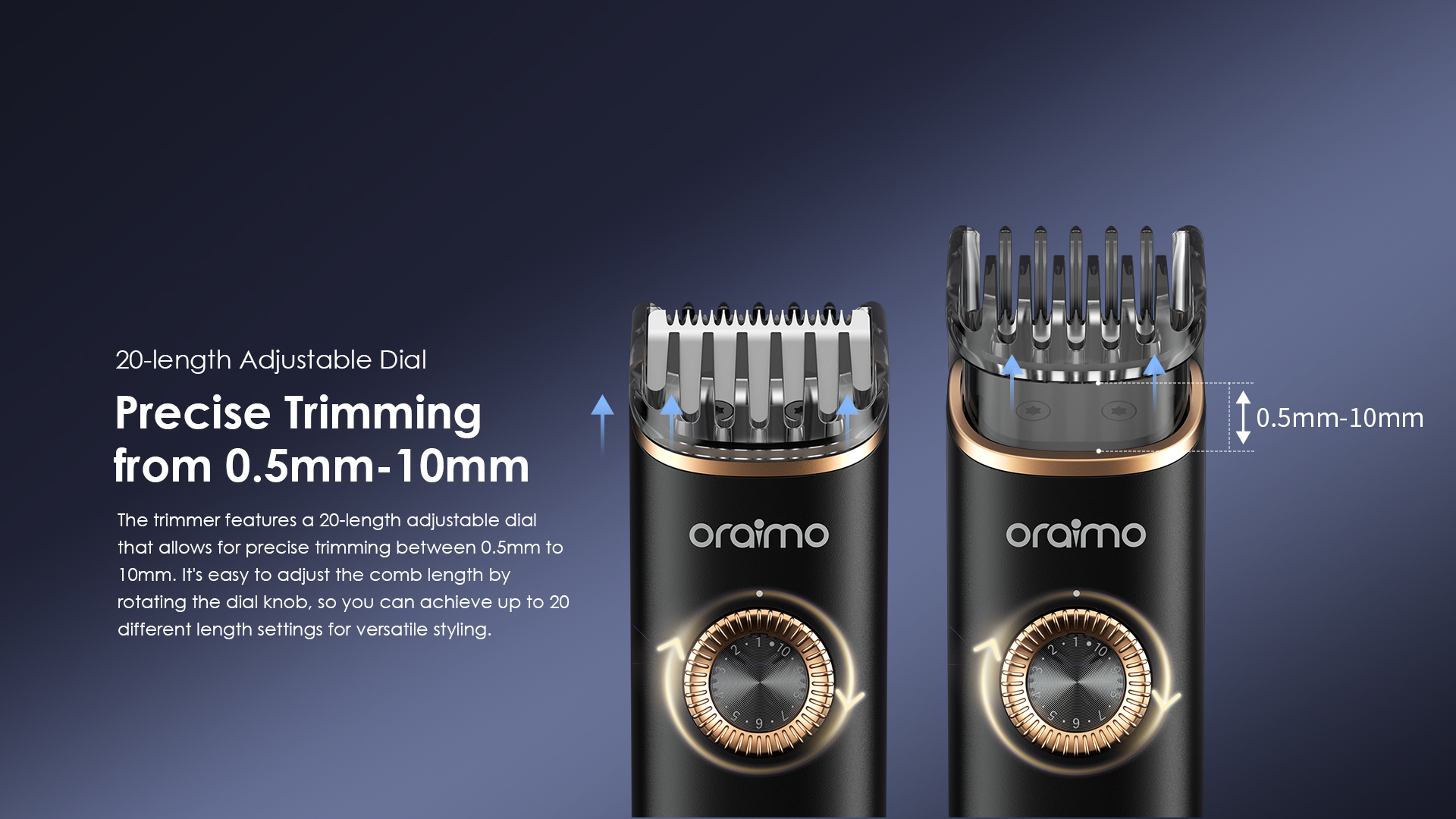 Oraimo OTR-221 SmartTrimmer 2 Multi-Functional Beard Trimmer