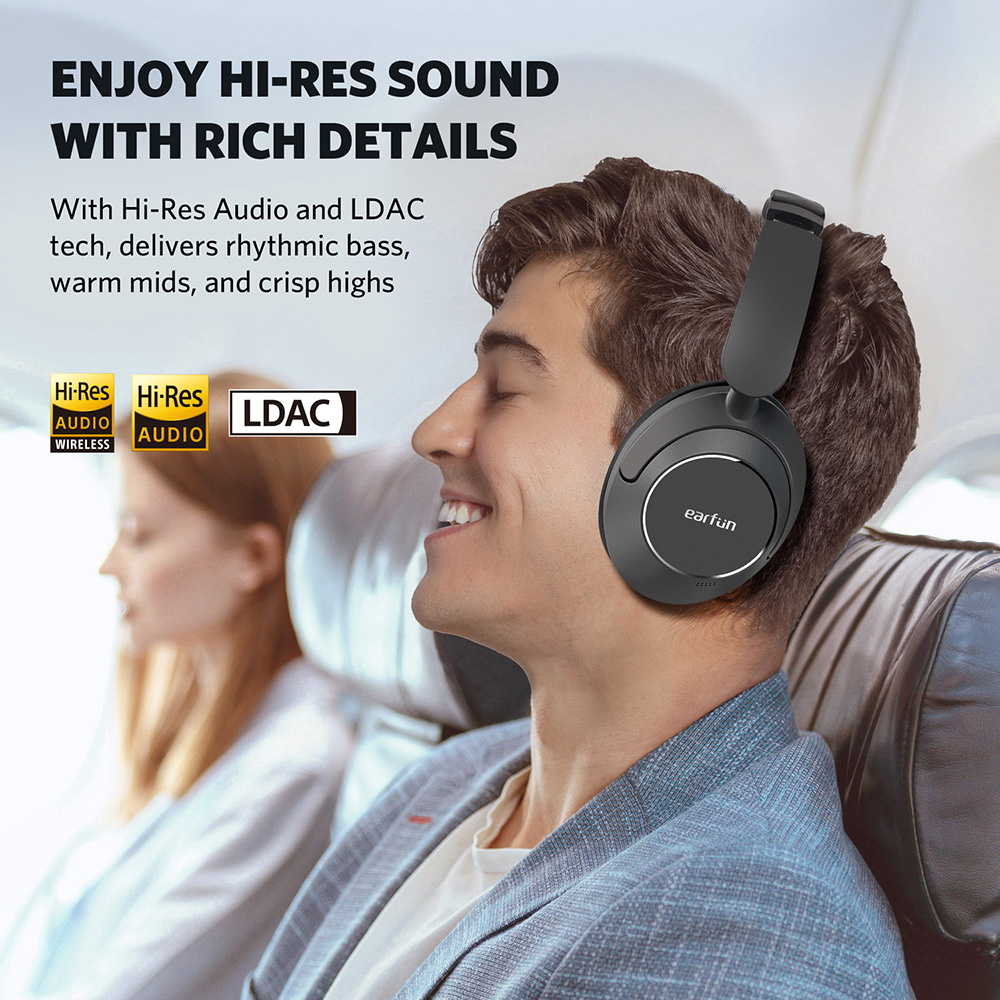 EarFun Wave Pro LDAC HiRes Audio Wireless Headphones