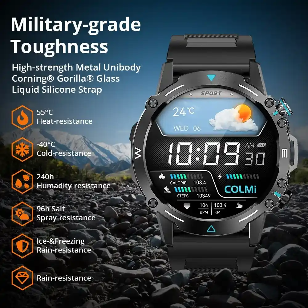 COLMI M42 Military Grade AMOLED Calling Smart Watch