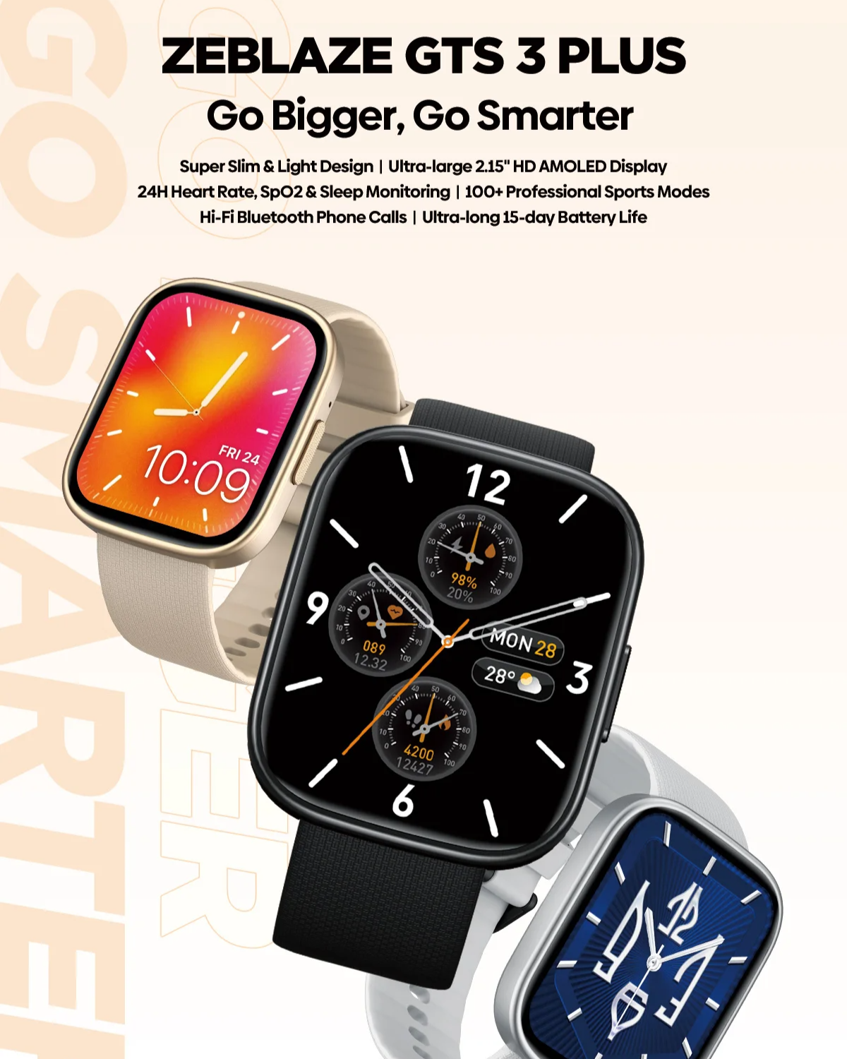 Zeblaze GTS 3 Plus smartwatch