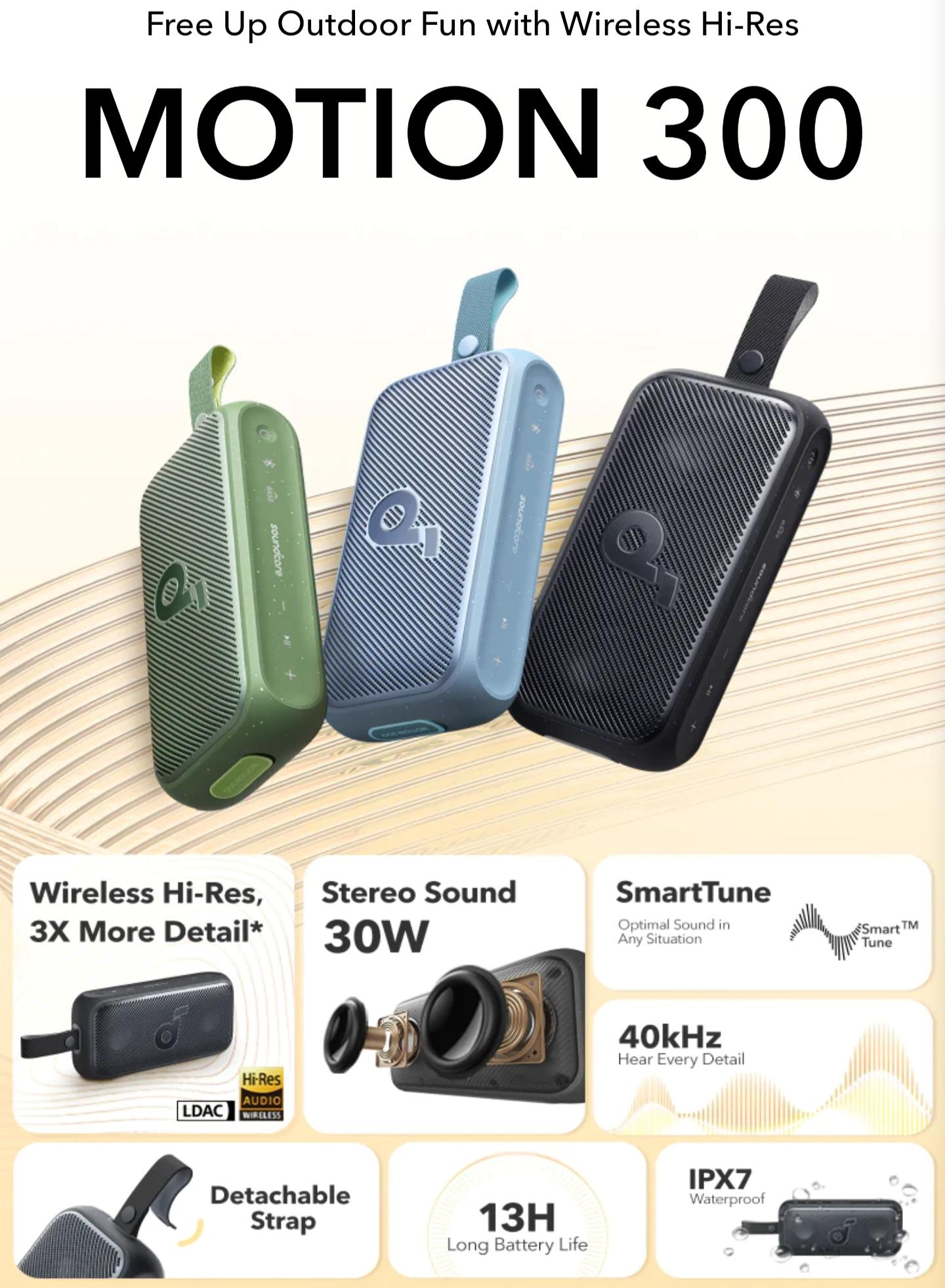 Anker Soundcore Motion 300 HiRes LDAC Portable Speaker