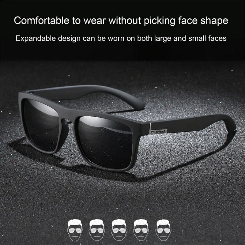 Polarized Sunglasses Men Women Classic Square V400