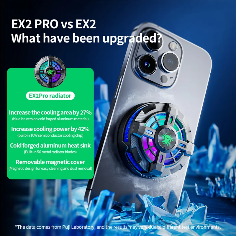PLEXTONE EX2 Pro Mobile Phone Cooler with RGB Lighting