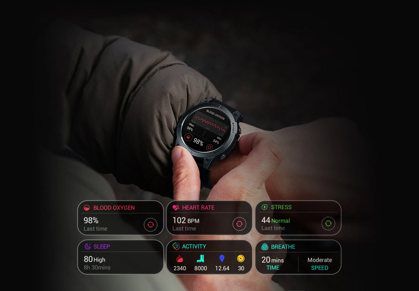 Zeblaze Stratos 3 Pro Smart Watch With GPS