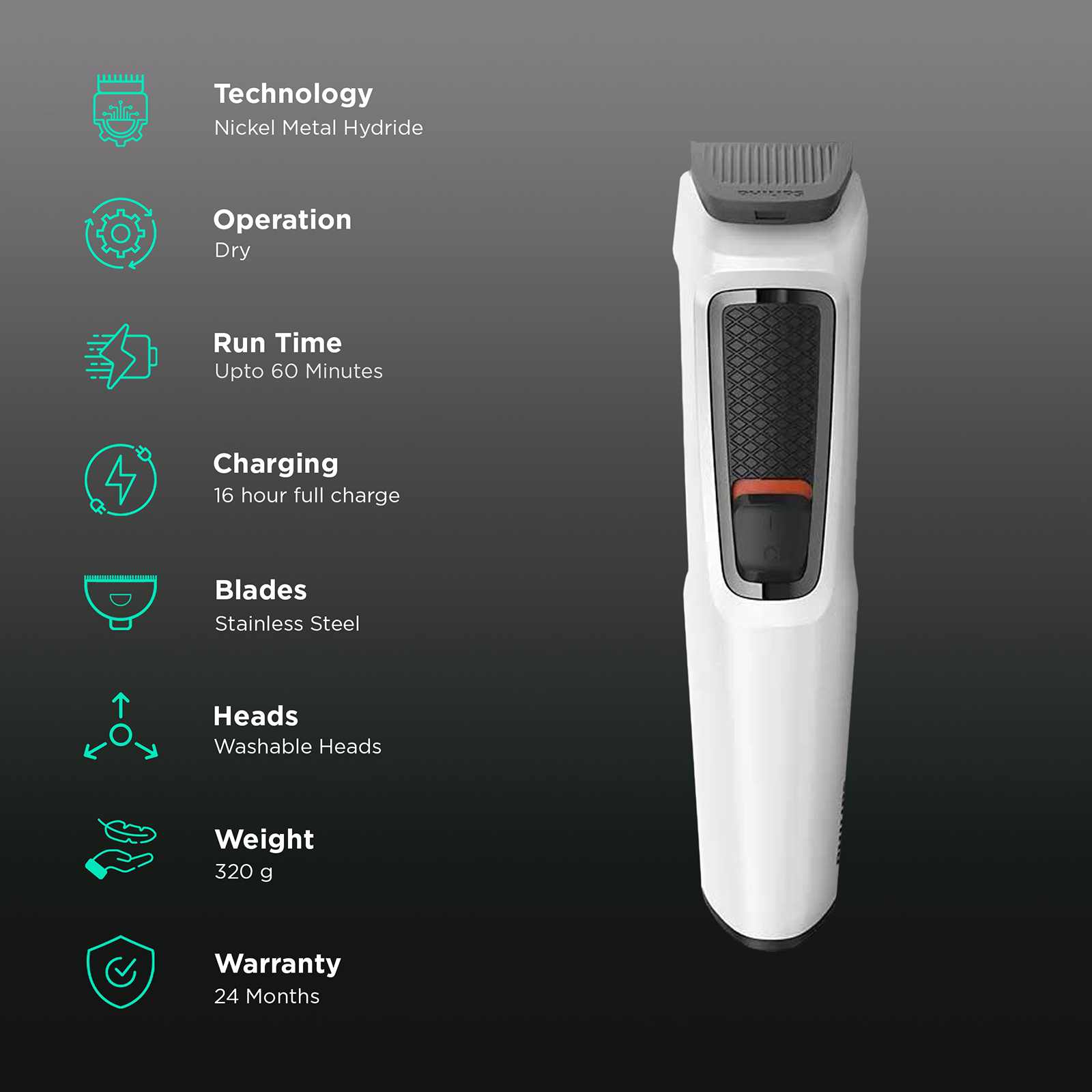 Philips Multigroom Series 3000 7-in-1 Face Hair and Body