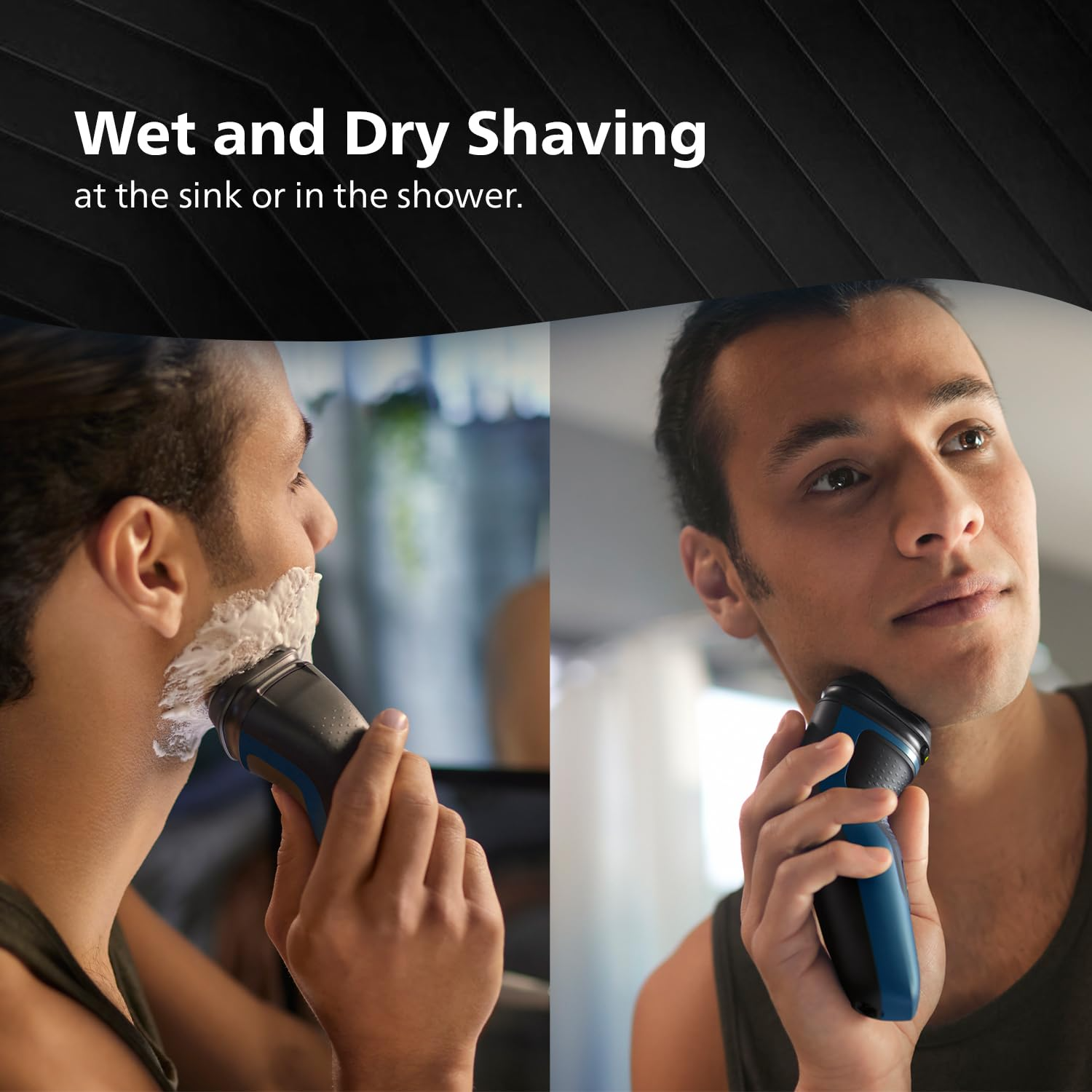 Philips S1151/03 Electric Shaver Wet and Dry Shave Self Sharpening Blades Cordless Waterproof Shaver