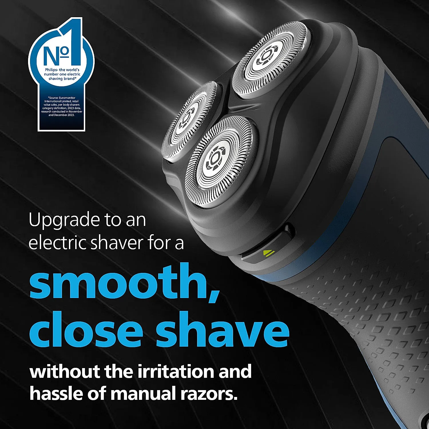 Philips S1151/03 Electric Shaver Wet and Dry Shave Self Sharpening Blades Cordless Waterproof Shaver