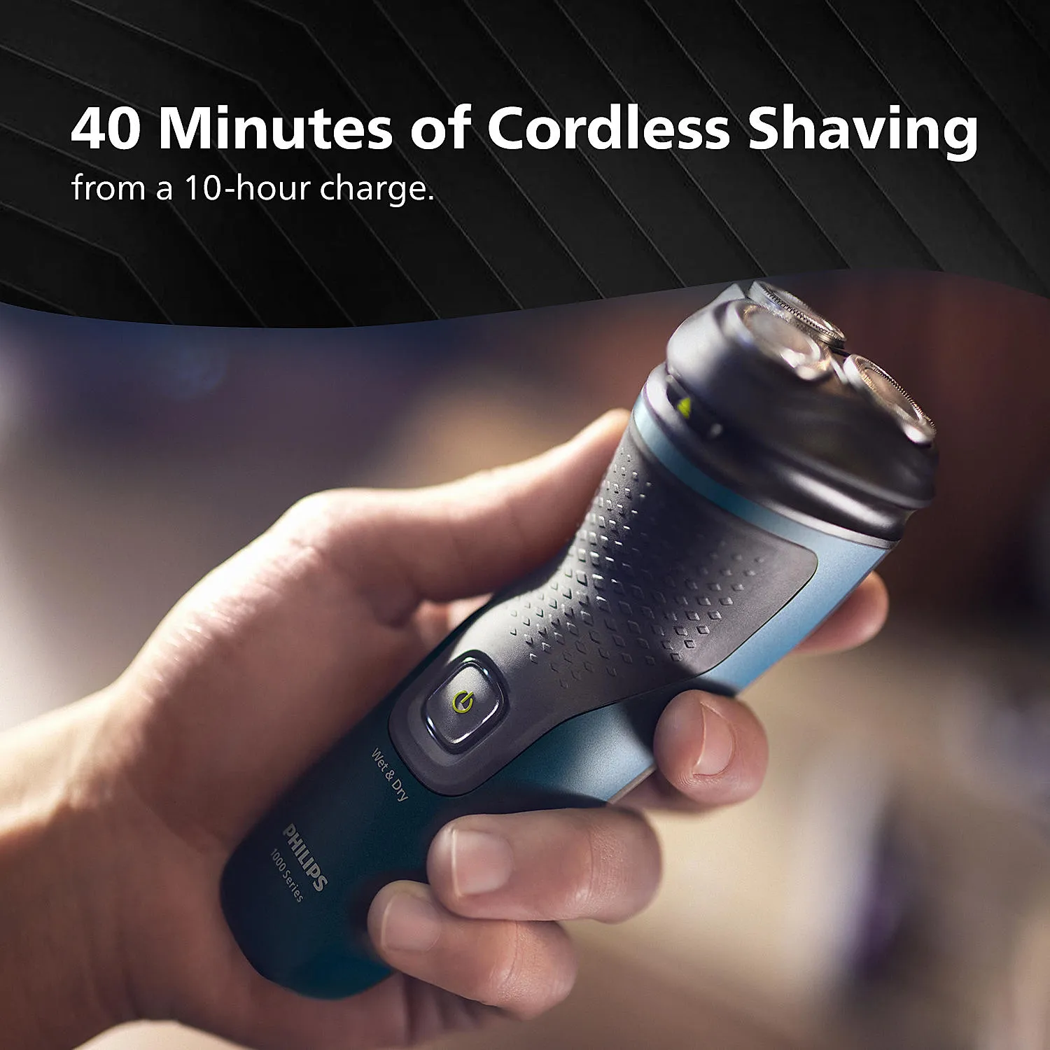 Philips S1151/03 Electric Shaver Wet and Dry Shave Self Sharpening Blades Cordless Waterproof Shaver