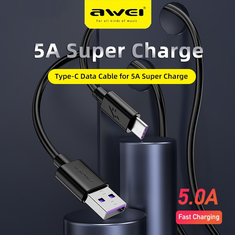 Awei CL-113T USB To Type C Fast Charging Sort Cable