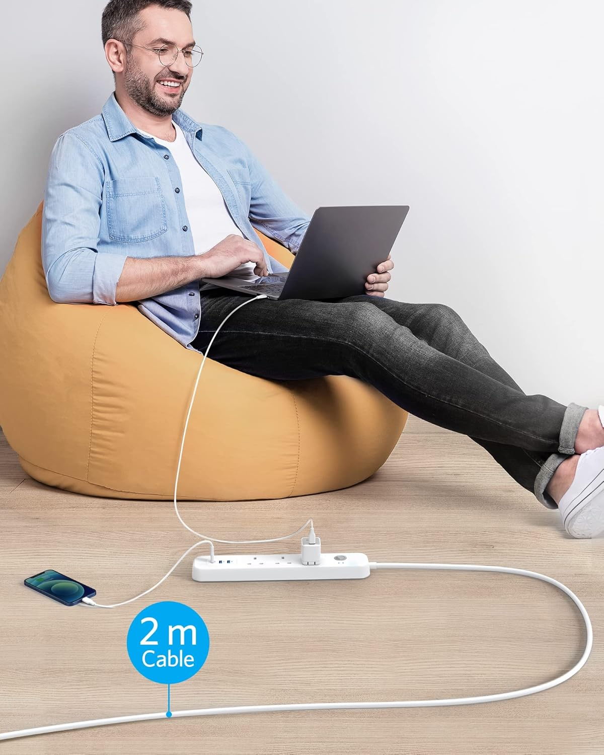 Anker A9136K21 Power Strip 3 Way Extension Strip