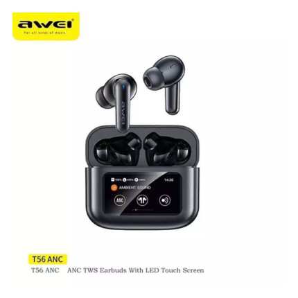 Awei T56 ANC Earbuds With LED Display