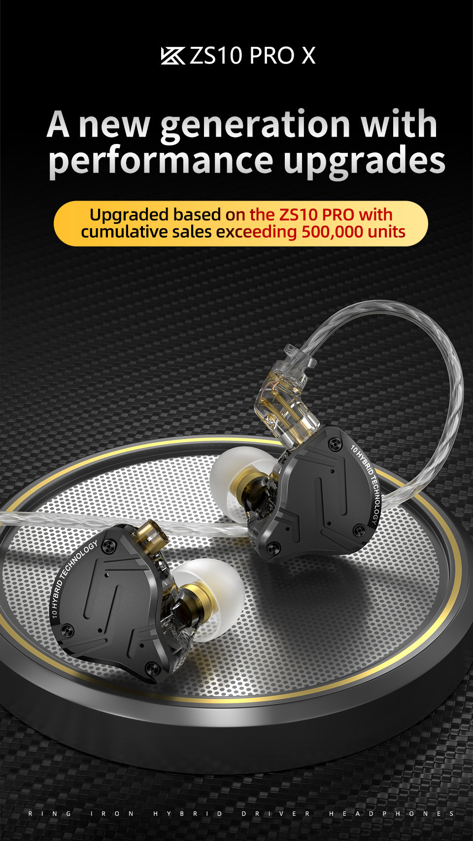 Kz ZS10 Pro 2 1DD+4BA Hybrid IE