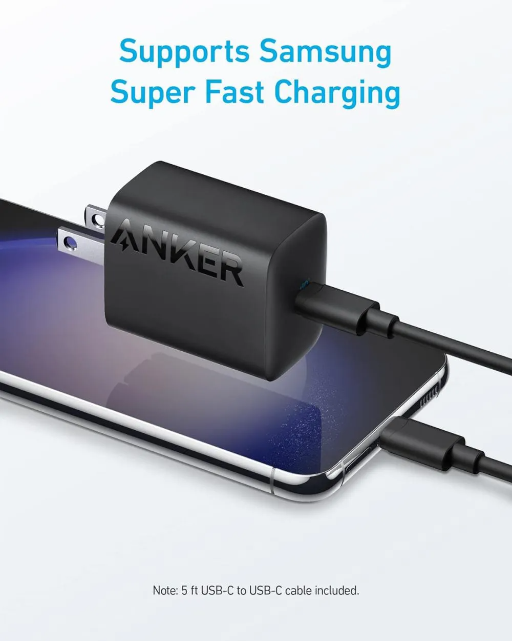 Anker 321 30W Charger With Type C to Type C Cable (B2640N11)