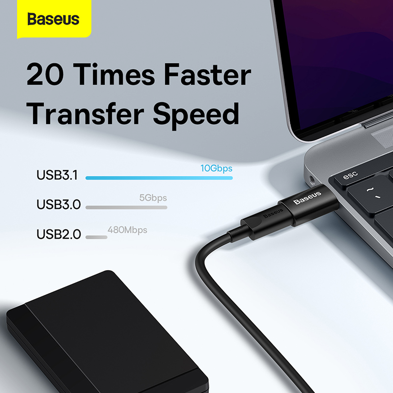 Baseus Ingenuity Series USB To Type C OTG Adapter (ZJJQ000101)