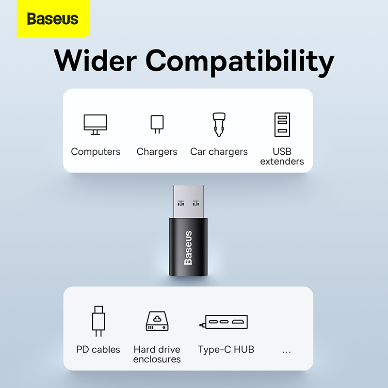 Baseus Ingenuity Series USB To Type C OTG Adapter (ZJJQ000101)