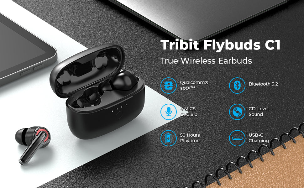 Tribit FlyBuds C1 ANC Earbuds