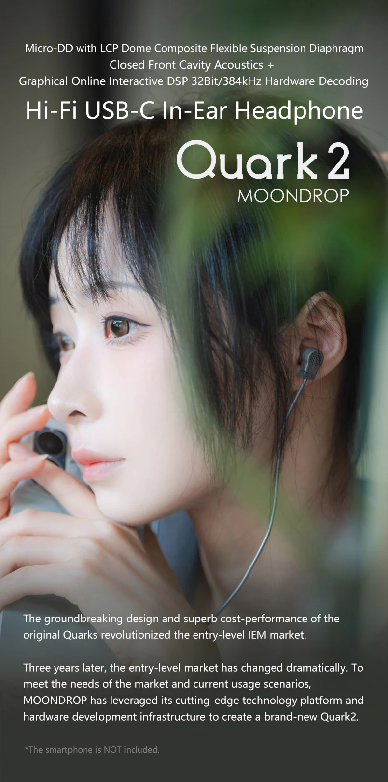 MOONDROP QUARK 2 Dynamic Driver In-Ear Headphone