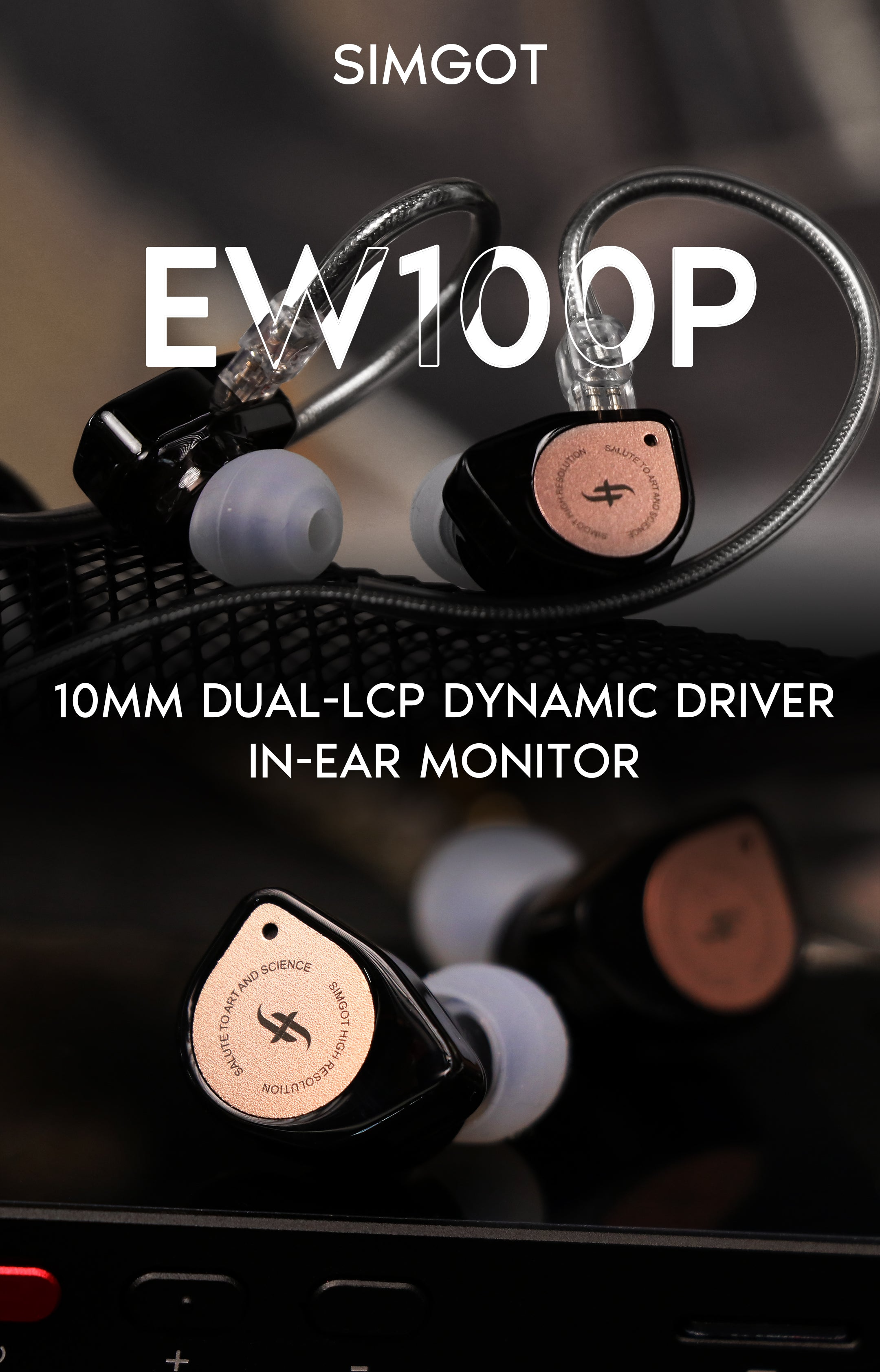 Simgot Ew100p High-Performance Dual-Chamber Dynamic Entry-Level Earphones