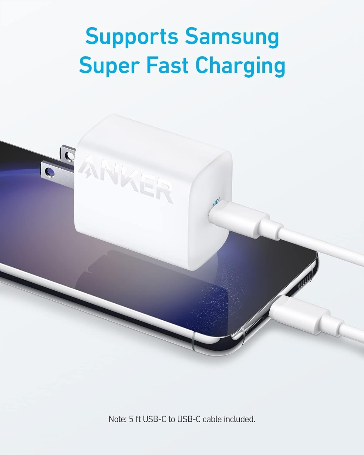 Anker 312 Charger (30W) with USB-C to USB-C Cable – B2640