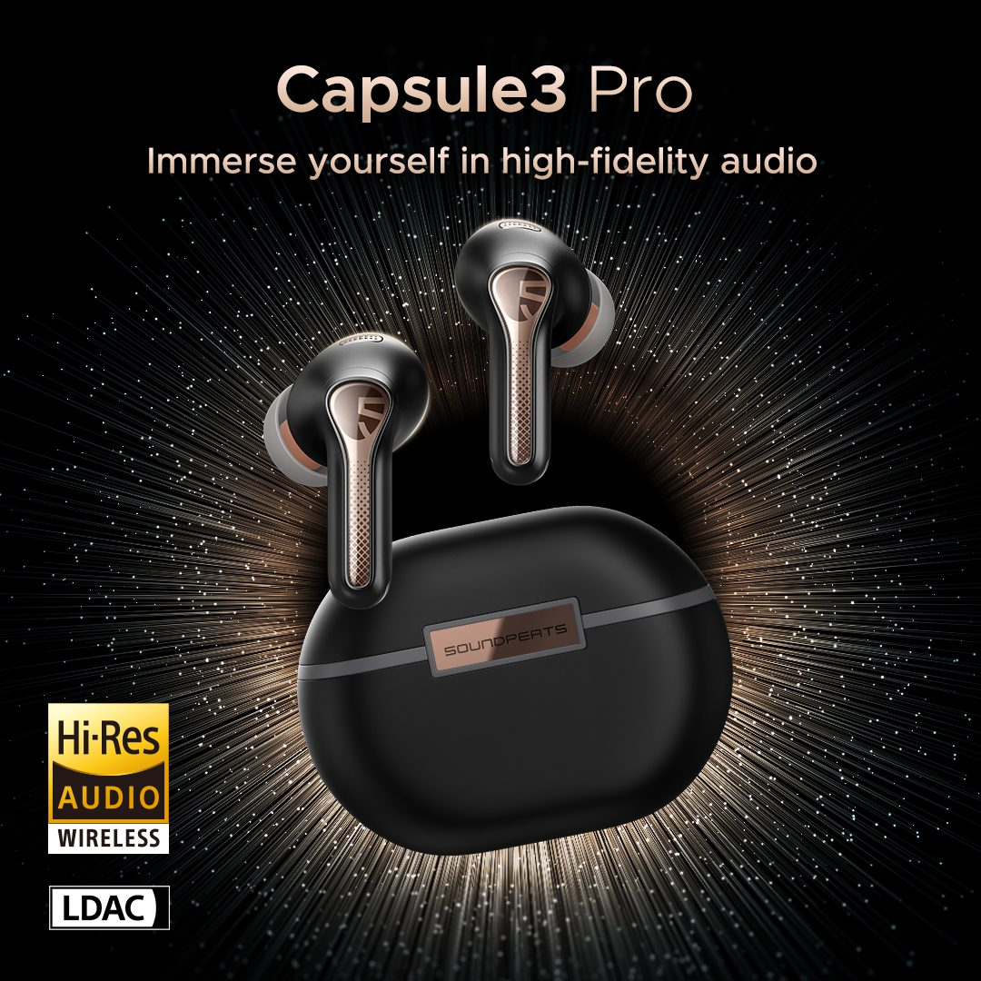 SoundPEATS Capsule 3 Pro TWS Hybrid ANC Hi-Res Certified with LDAC