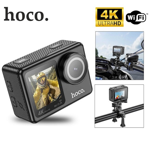 Hoco DV101 Ultra HD 4K WiFi Action Camera with LCD Screen