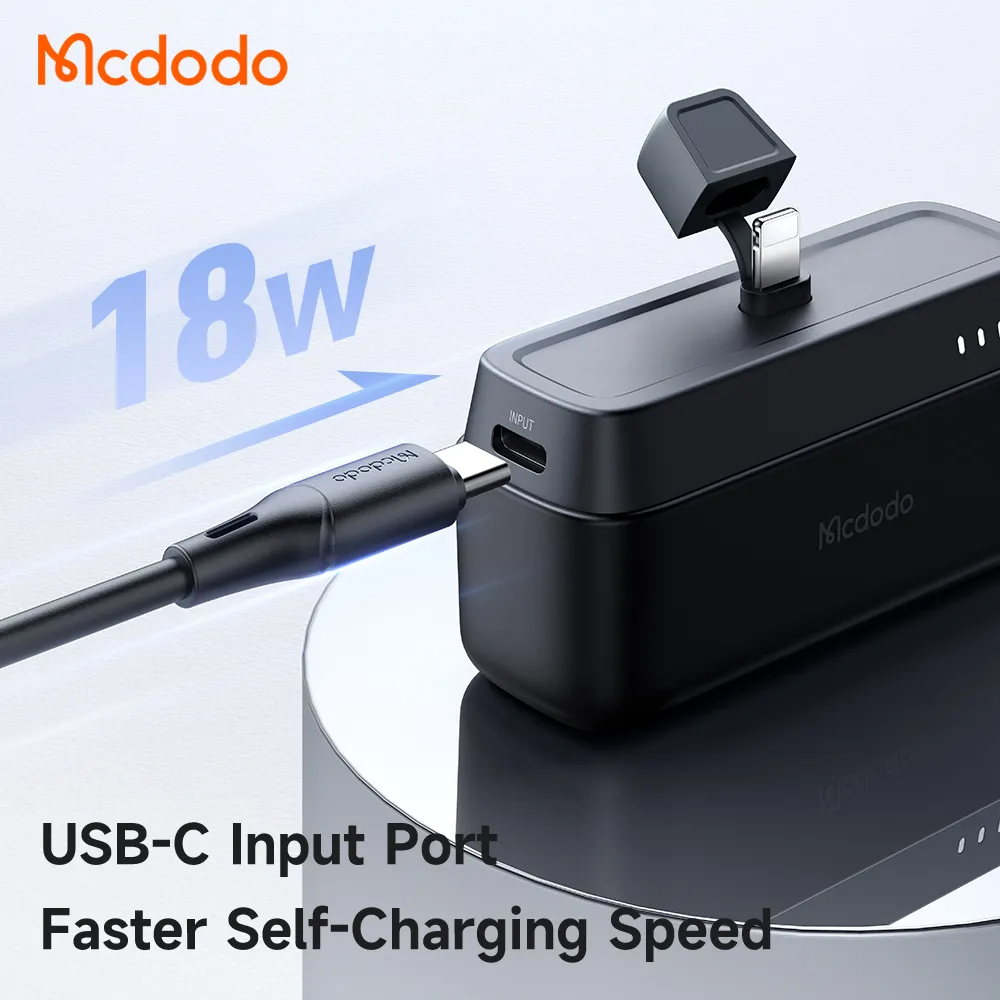 Mcdodo MC-628 20W 5000mAh Power Bank Built-in Lightning Connector