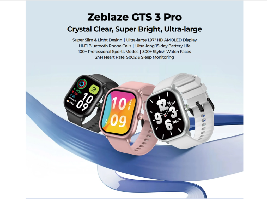 Zeblaze GTS 3 Pro Smart Watch Amoled Display