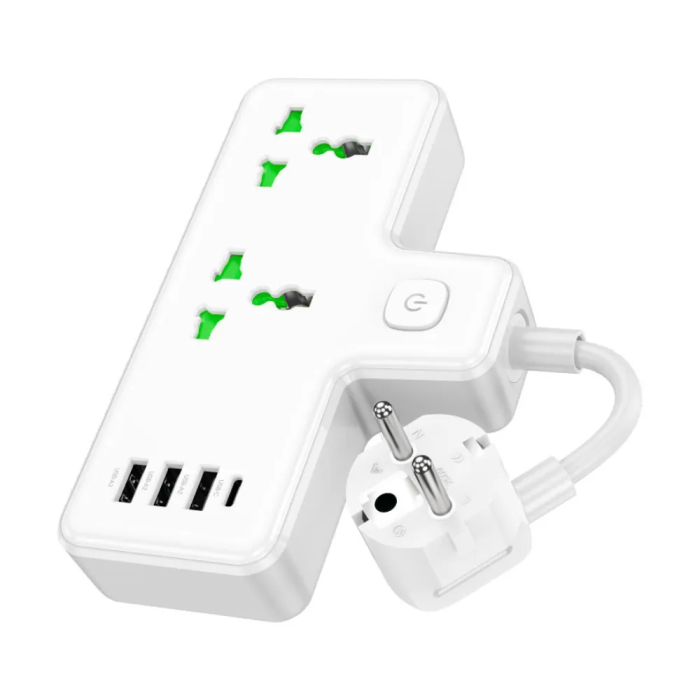 Hoco AC11A 2500W Power Strip Sockets EU