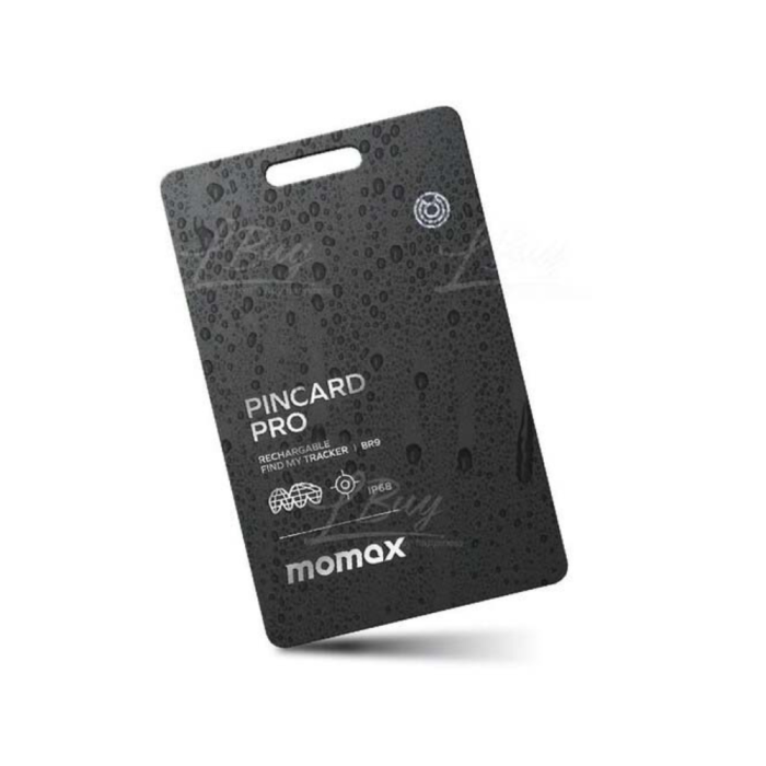 MOMAX PinCard Pro BR9 Rechargeable Find My Tracker