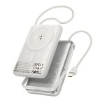 Hoco Q43 10,000mAh 20W Magnetic Wireless Power Bank with Attached Cable & Foldable Stand