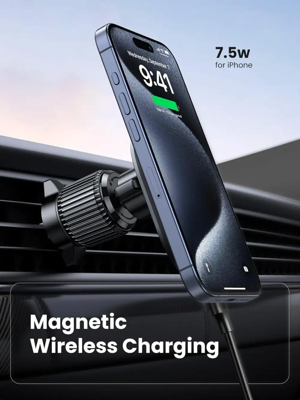 UGREEN CD345 (25925) 15W Magnetic Wireless Car Charger 3 UGREEN CD345 (25925) 15W Magnetic Wireless Car Charger