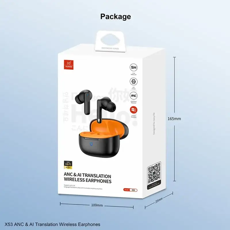 XUNDD X53 ANC and Al Translation Wireless Earphones 4 XUNDD X53 ANC and Al Translation Wireless Earphones