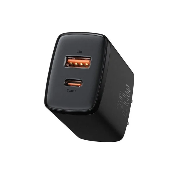 Baseus CCXJ-01 Compact Super Quick Charger Dual Port U+C 20W CN