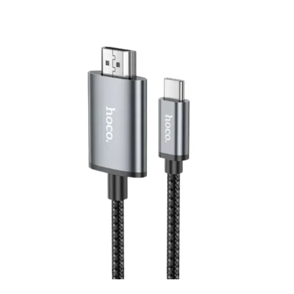 Hoco-Ua27-Usb-c-to-Hdtv-Hd-on-sc Hoco Ua27 Usb-c to Hdtv Hd on-screen Male to Male Cable - Image 1