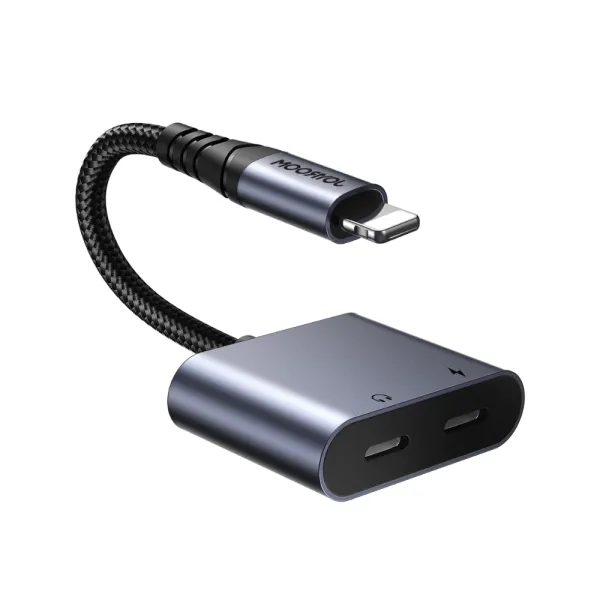 JOYROOM-SY-L02-2-in-1-Audio-Adap JOYROOM SY-L02 2-in-1 Audio Adapter (Lightning to Dual Lightning) - Image 1